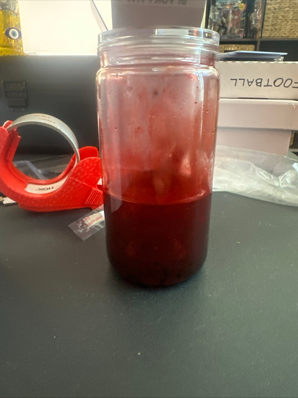 Red Rose Snowglobe tumbler