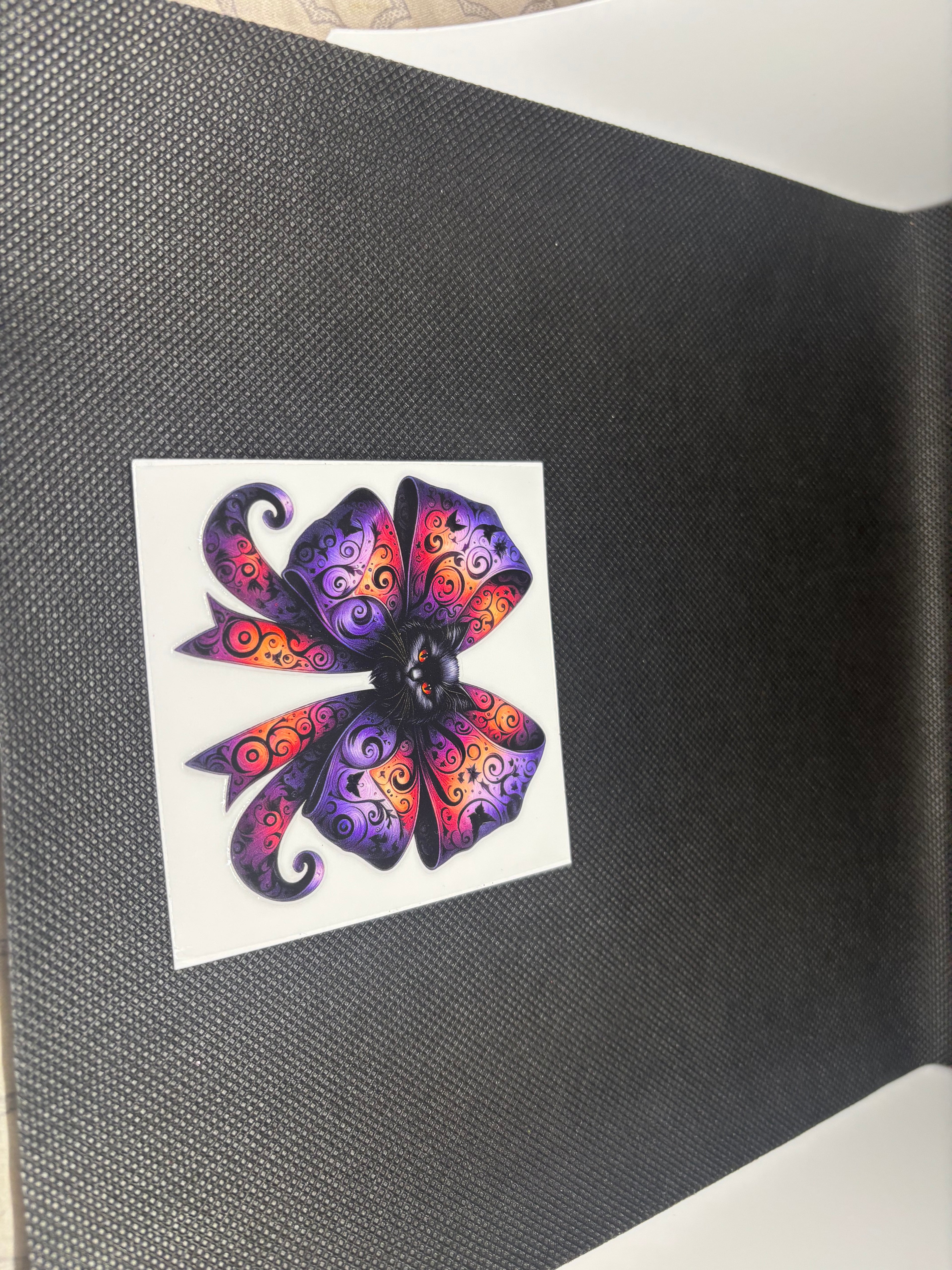 Purple And Orange Bow