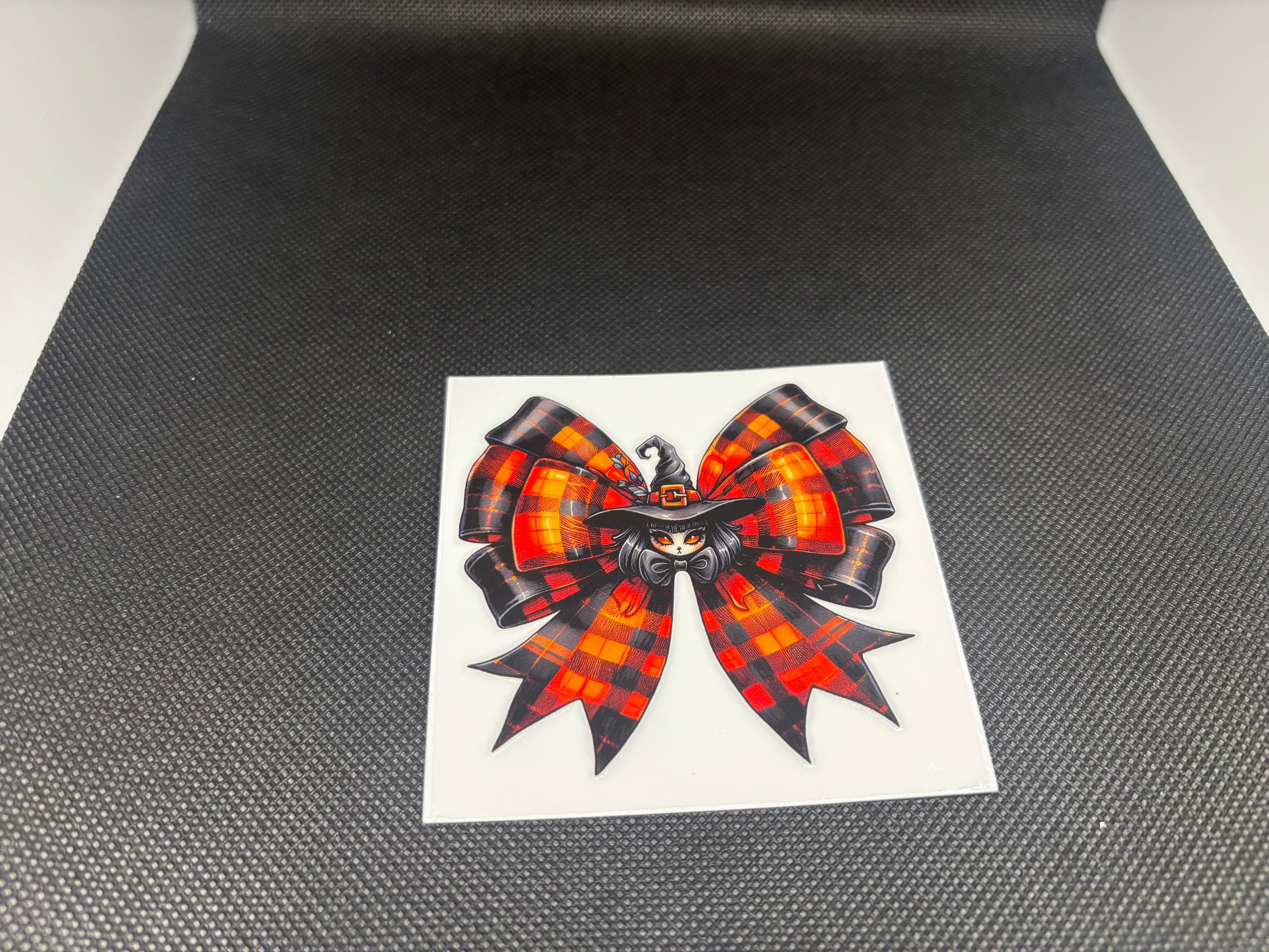 Orange and Black Bow